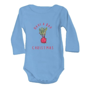 Christmas Baby Romper Long Sleeve – Holiday Bodysuit with Festive Design – Baby’s First Christmas Outfit for Boys and Girls