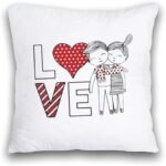 Valentine's Day Cushion Cover for Couples