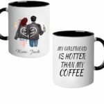 Personalized Black Coffee Mug for Couples