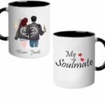 Personalized Black Coffee Mug for Couples