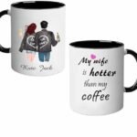 Personalized Black Coffee Mug for Couples