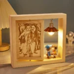 Double-Sided Wooden Photo Frame