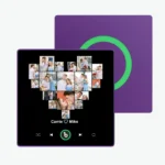 Fridgemagnet Framed Custom Photos Purple