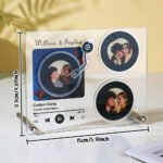 Personalized Rotatable Photo Vinyl Record Tap to Play NFC Music Record Plaque