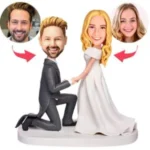 proposal moment wedding caketopper