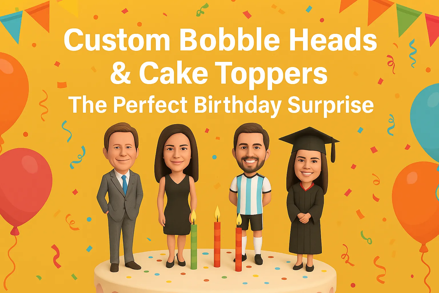 Custom Bobbleheads & Cake Toppers – The Perfect Birthday Surprise