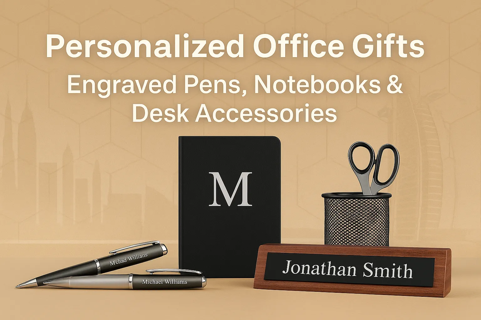 Personalized Office Gifts – Engraved Pens, Notebooks & Desk Accessories