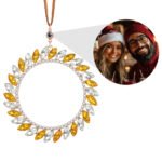 Personalised Photo Wreath Projection Ornament - printshop4me.ae Personalised Photo Wreath Projection Ornament