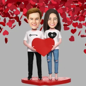 Custom Valentines day bobbleheads for couples uae