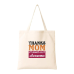 funny print cotton tote bag