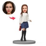 White Sweater Boots Bobblehead
