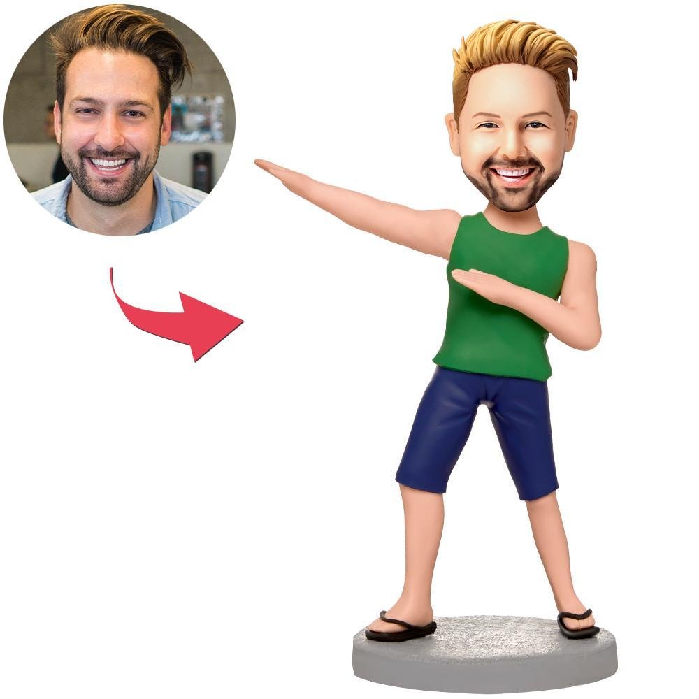 Casual Man Posing Custom Bobblehead - printshop4me.ae Casual Man Posing Custom Bobblehead