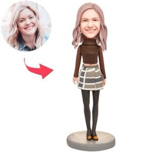 Fashionably Dressed Woman Custom Bobblehead