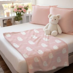 Personalized Cute Ghost Pattern Blanket