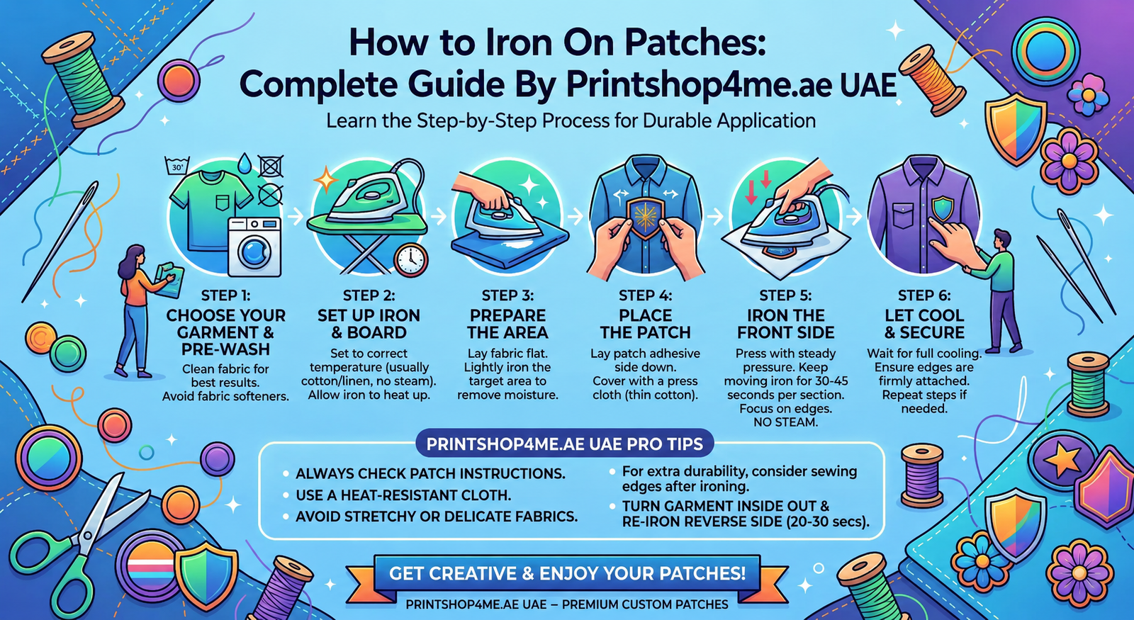 How to Iron On Patches UAE?