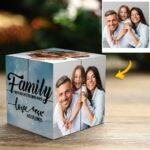 Custom photo cube frame