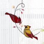 Sun Catcher Glass Birds