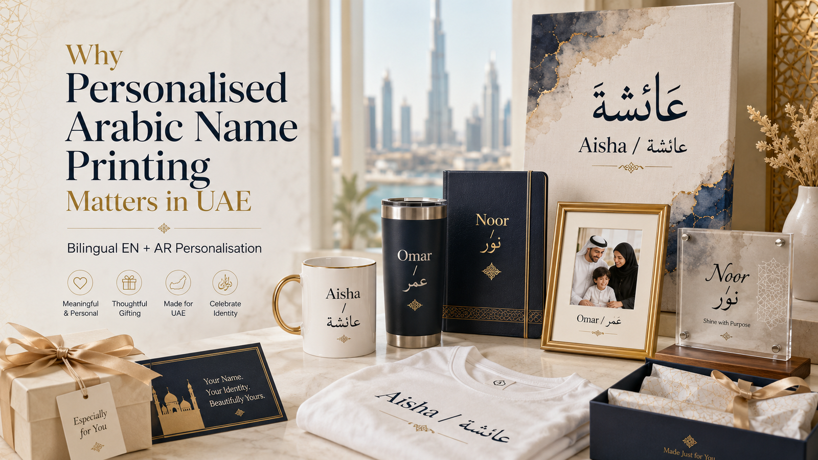 Why Personalised Arabic Name Printing Matters in UAE