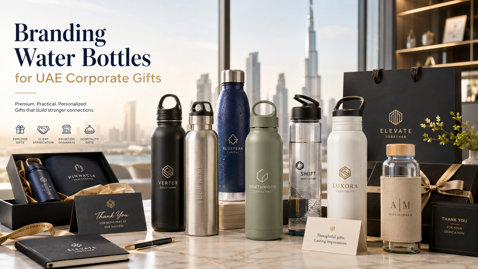 Branding Water Bottles for UAE Corporate Gifts