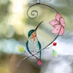 Glass Birds Suncatcher Wall Window Hangings