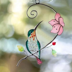 Glass Birds Suncatcher Wall Window Hangings