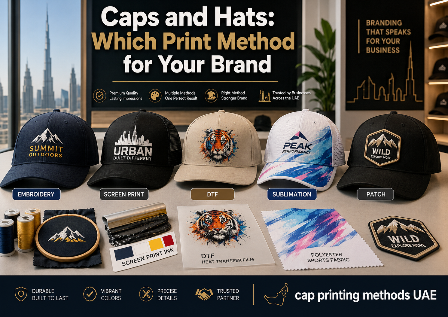 Caps and Hats: Which Print Method for Your Brand