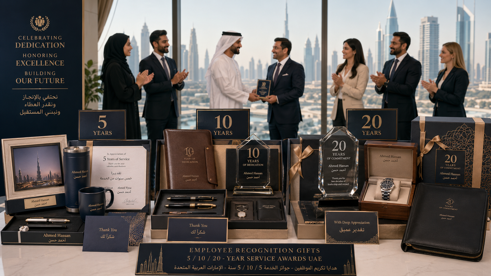 Employee Recognition Gifts: 5/10/20-Year Service Awards UAE