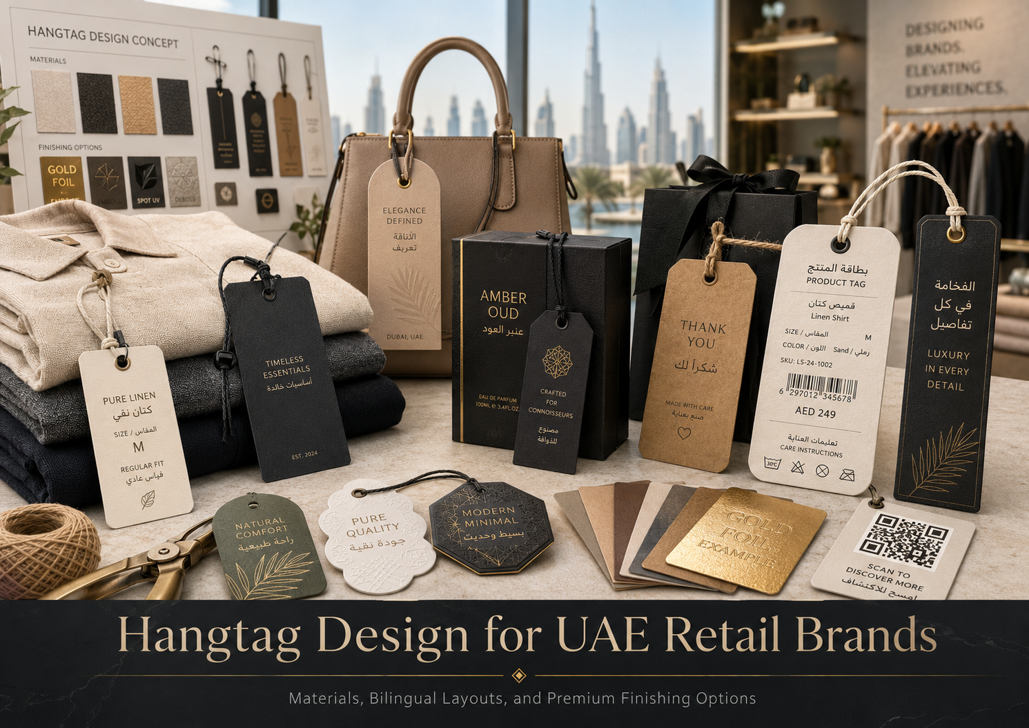 Hangtag Design for UAE Retail Brands