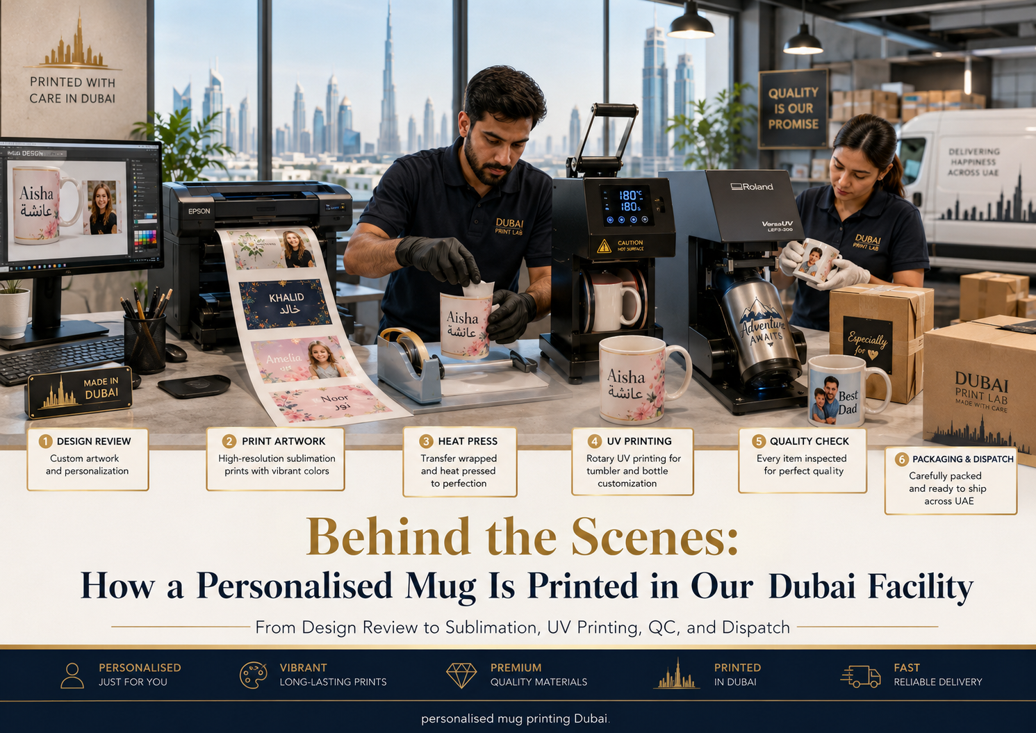 Behind the Scenes: How a Personalised Mug Is Printed in Our Dubai Facility