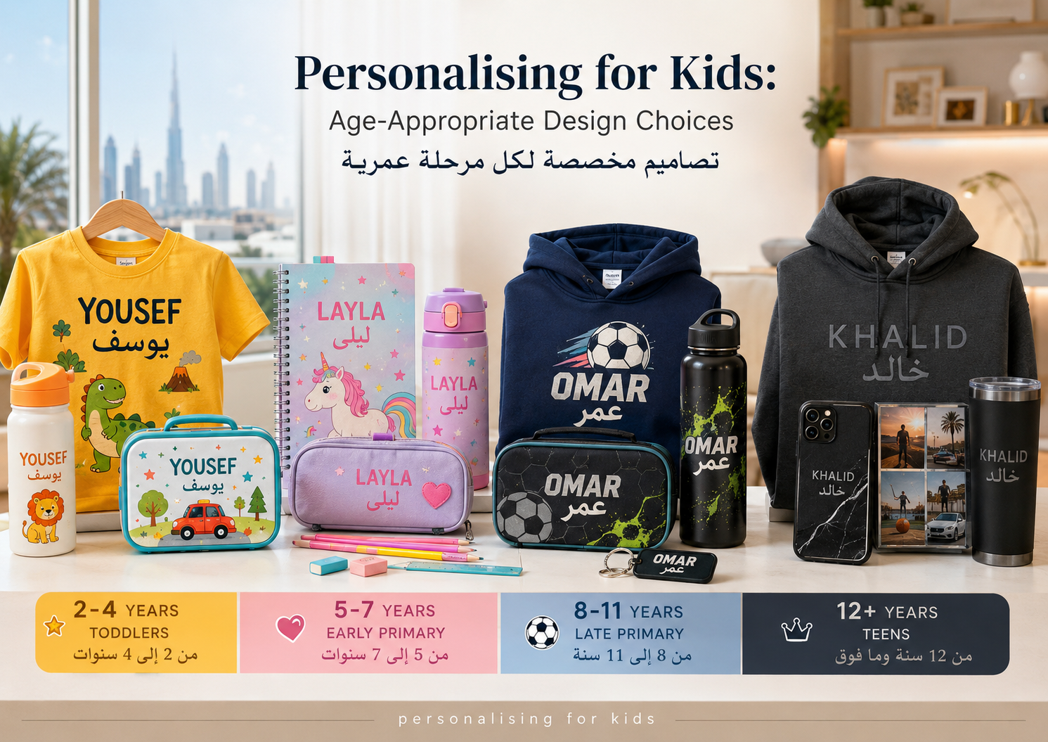 Personalising for Kids: Age-Appropriate Design Choices