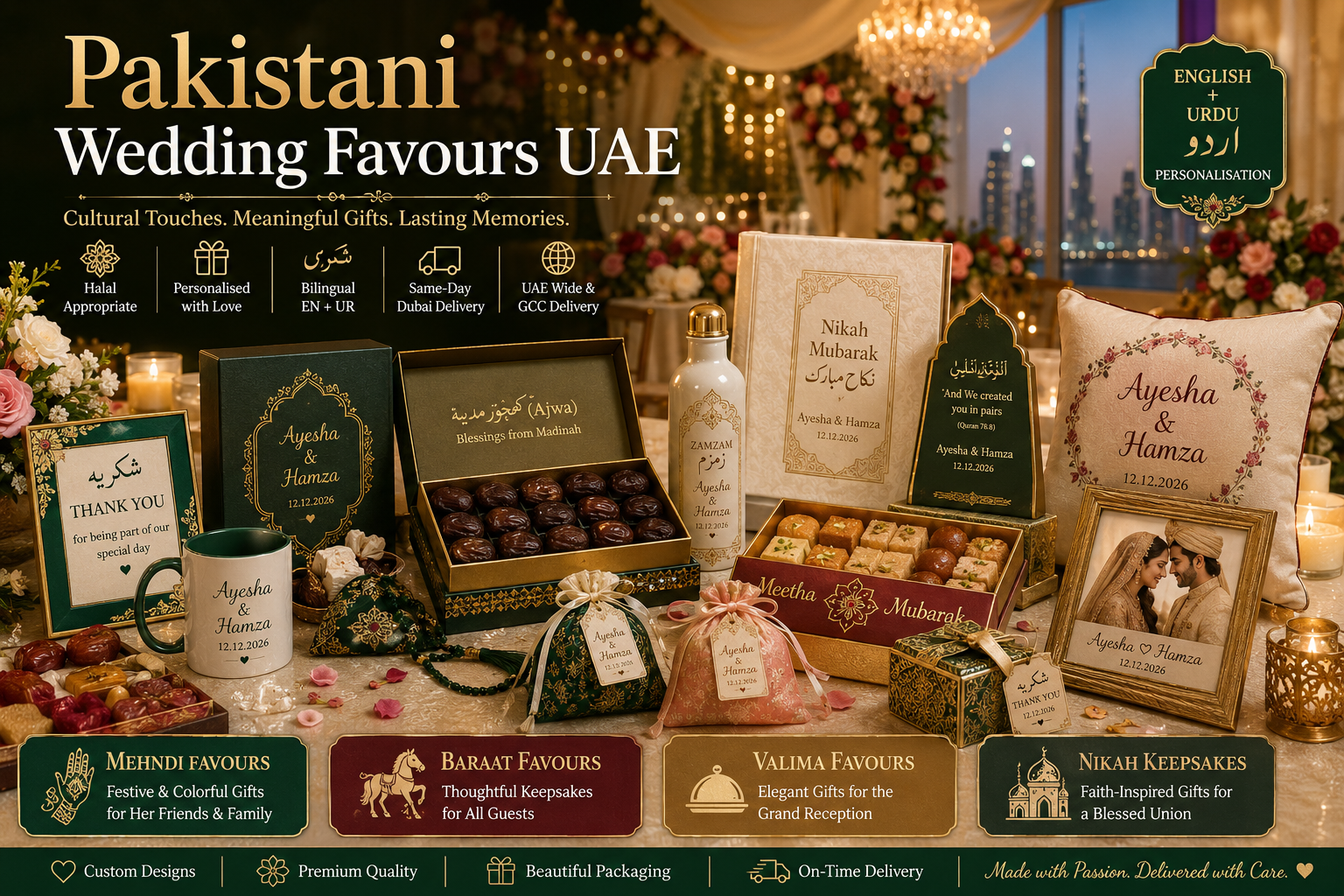 Pakistani Wedding Favours UAE: Cultural Touches