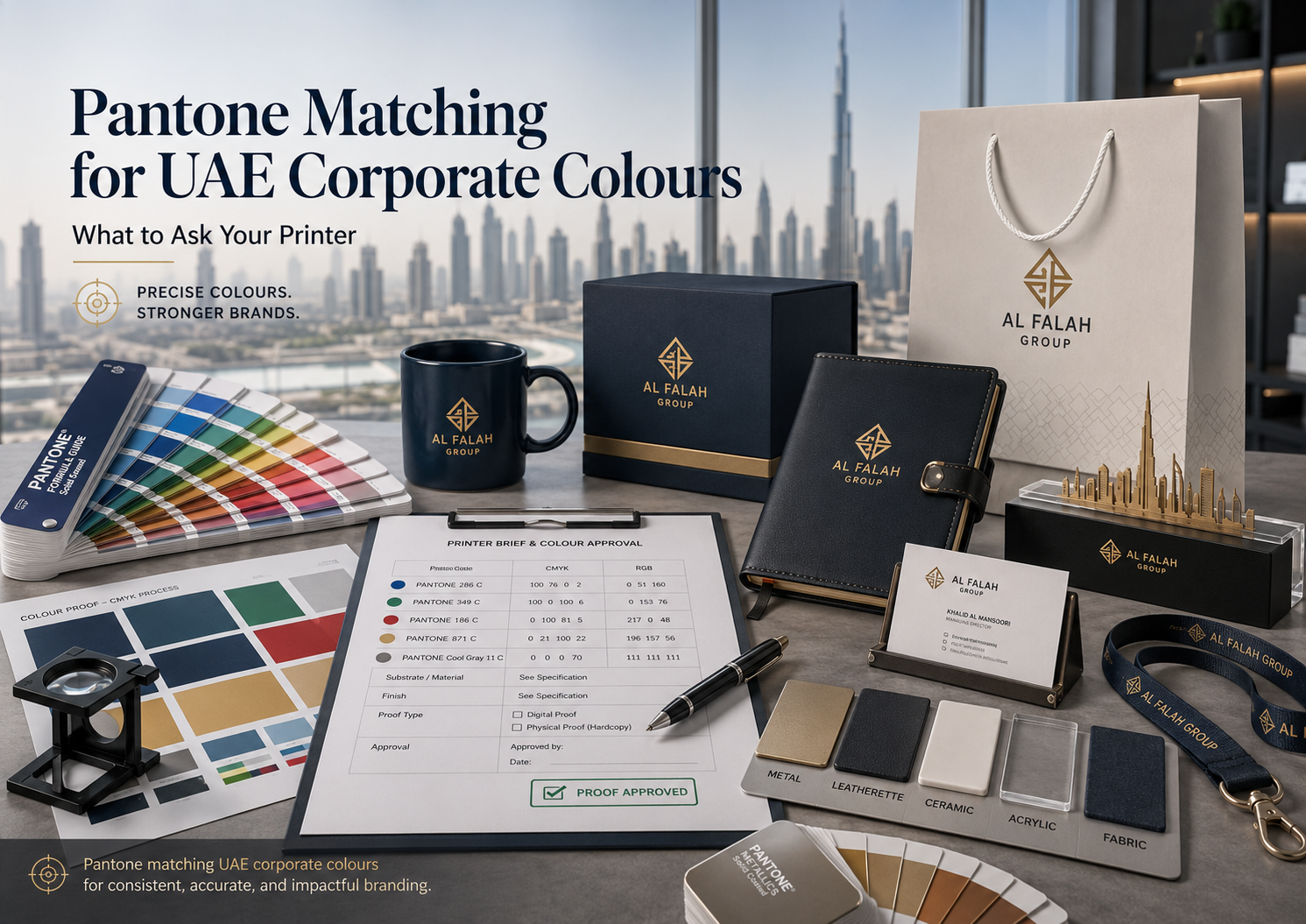Pantone Matching for UAE Corporate Colours: What to Ask Your Printer