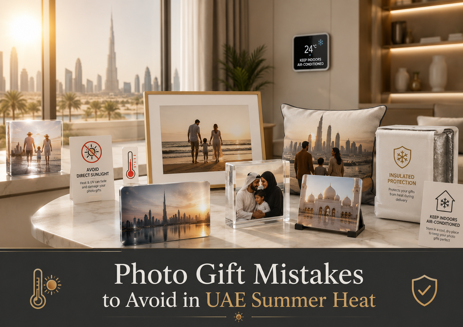 Photo Gift Mistakes to Avoid in UAE Summer Heat