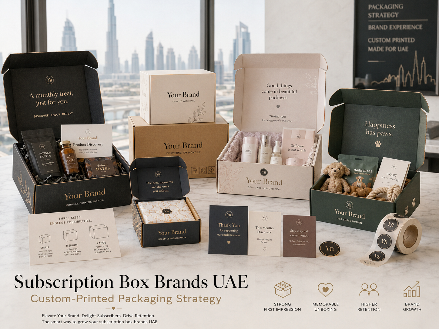 Subscription Box Brands UAE: Custom-Printed Packaging Strategy