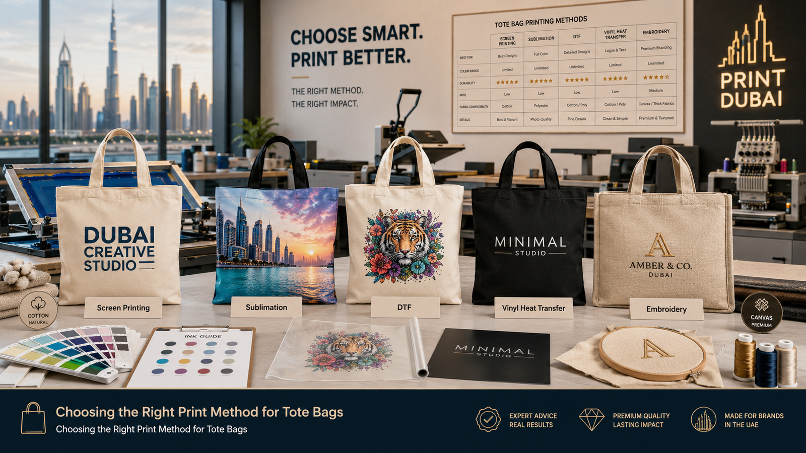 Choosing the Right Print Method for Tote Bags