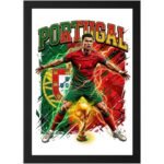 Football player photo frame Portugal design - printshop4me.ae Football player photo frame Portugal design
