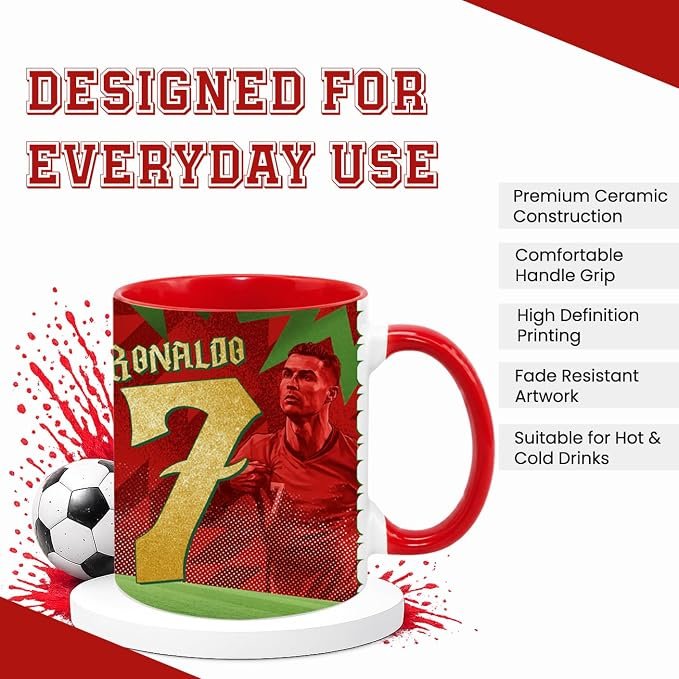 Portugal football coffee mug - printshop4me.ae Portugal football coffee mug
