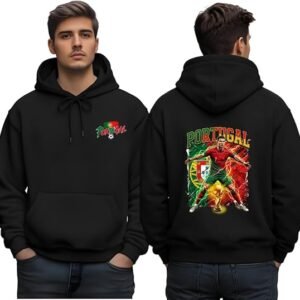 Portugal football hoodie for men