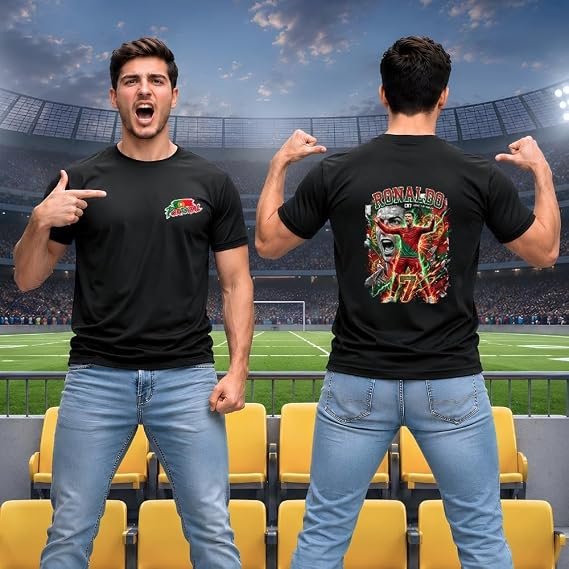 Portugal football match day dry fit shirt