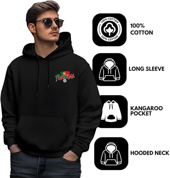 Portugal soccer lover hoodie - printshop4me.ae Portugal soccer lover hoodie