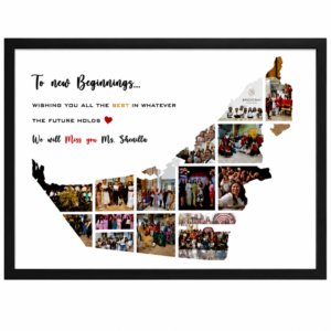 Personalised UAE Photo Frame With Name & 15 Photos Custom Gift